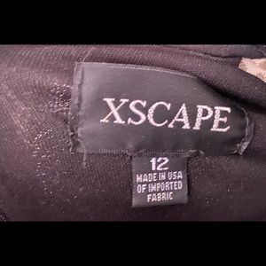 Women Black beaded choker Neck Gown